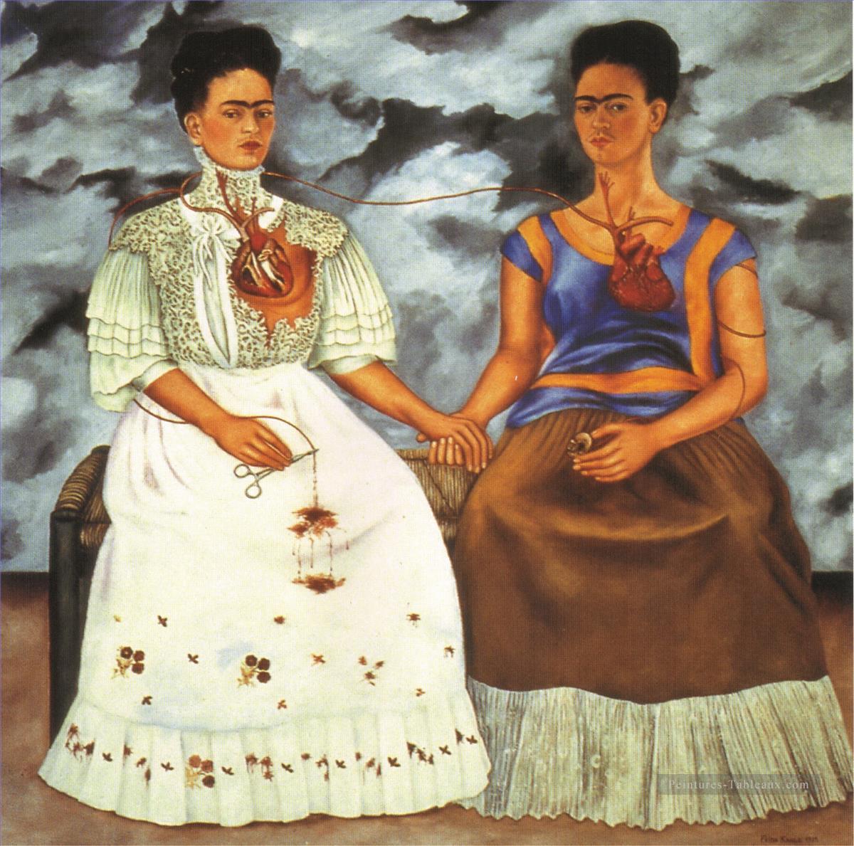 les deux fridas 1939 féminisme Frida Kahlo Peintures à l'huile